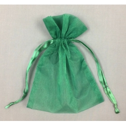 Organza Bags Green (12) 5" x 6.5"
